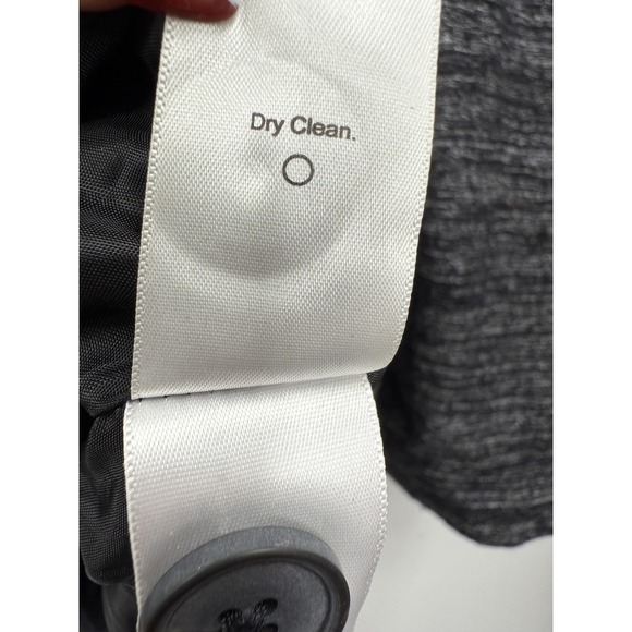 Coldwater Creek Jacket Womens Large Gray Wool Blend Lined Button Front Swing - Picture 6 of 10